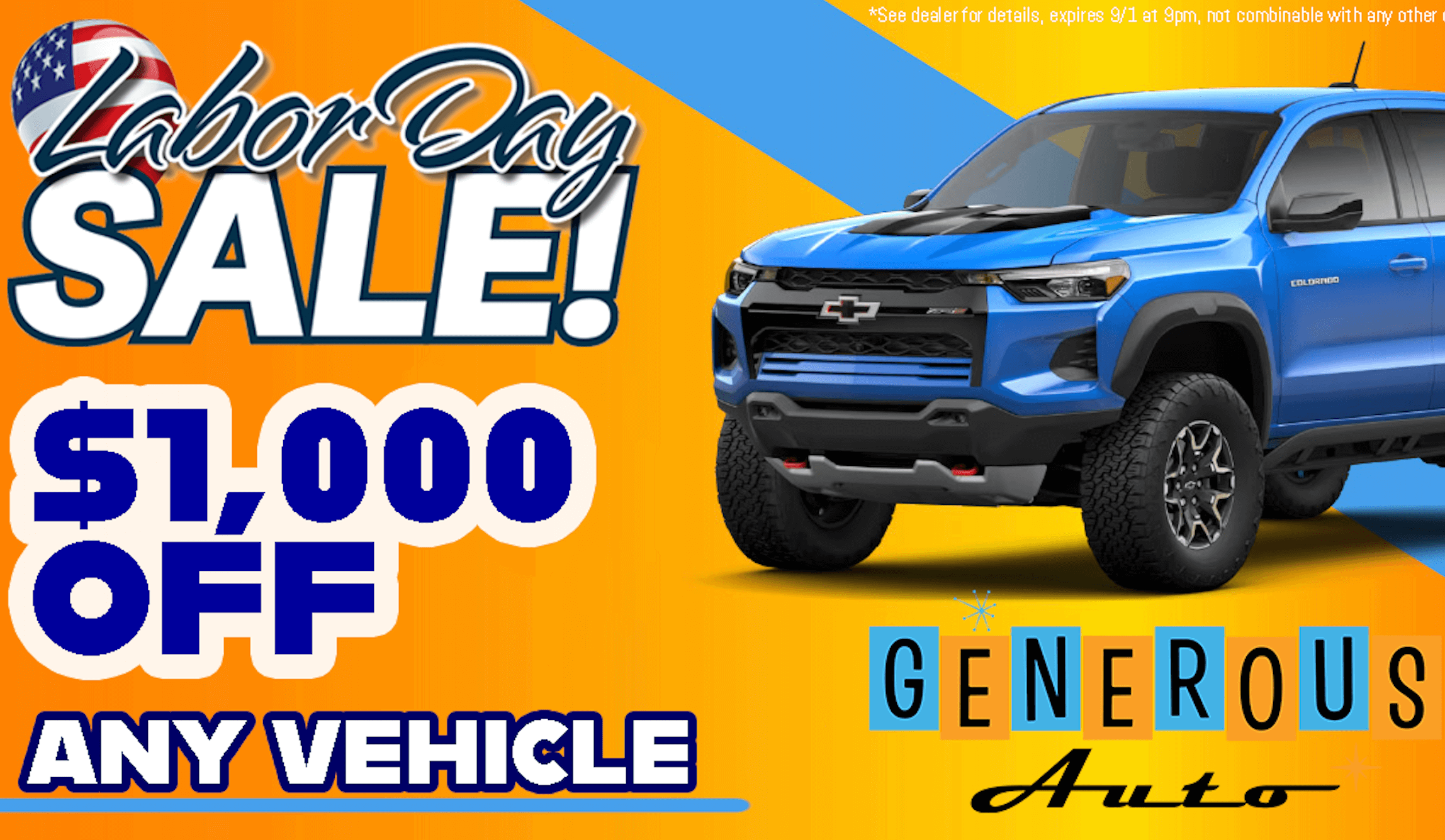 Used Car Dealer Sales Event